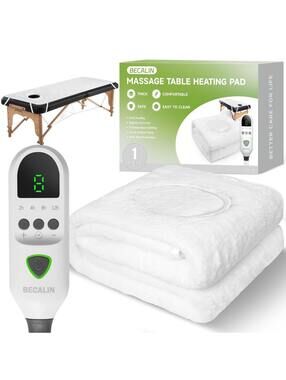Massage Table Warmer Heating Pad - 30"x71" with 9 Heat Levels & Timer